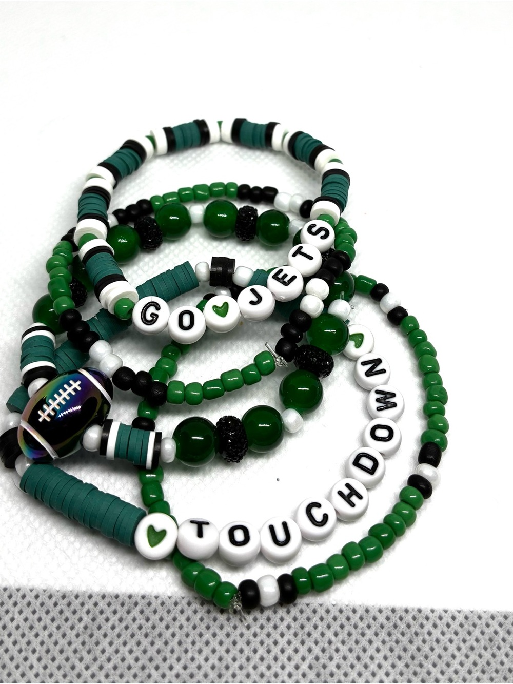 Go Jets Beaded Stretch Bracelet Set